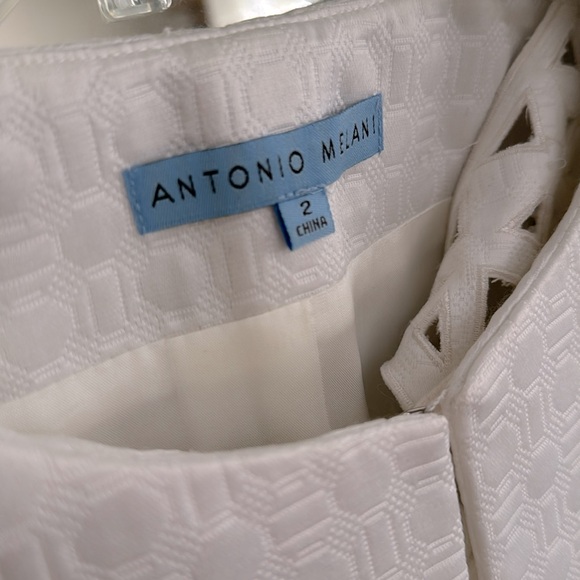 SALE ✨ Antonio Melani White Dress with Cropped Jacket size 2 - Picture 3 of 7